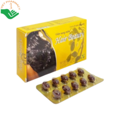 Viên uống Hair Beauty hỗ trợ giảm rụng tóc, kích thích mọc tóc và giúp tóc chắc khỏe (Hộp 3 vỉ x 10 viên)