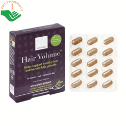 Viên uống Hair Volume New Nordic hỗ trợ giảm rụng tóc, nuôi dưỡng nang tóc (Hộp 2 vỉ x 15 viên)