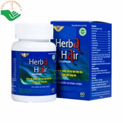 Viên uống Herba Hair Kingphar hỗ trợ dưỡng tóc, làm đen tóc, giảm gãy rụng (Hộp 60 viên)