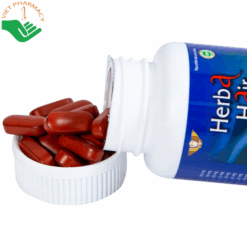 Viên uống Herba Hair Kingphar hỗ trợ dưỡng tóc, làm đen tóc, giảm gãy rụng (Hộp 60 viên)