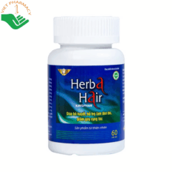 Viên uống Herba Hair Kingphar hỗ trợ dưỡng tóc, làm đen tóc, giảm gãy rụng (Hộp 60 viên)