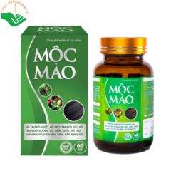 Viên uống Mộc Mao hỗ trợ làm đen tóc, giảm gãy rụng và nuôi dưỡng tóc chắc khỏe (Hộp 60 viên)