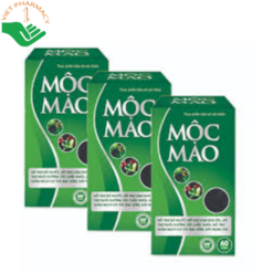 Viên uống Mộc Mao hỗ trợ làm đen tóc, giảm gãy rụng và nuôi dưỡng tóc chắc khỏe (Hộp 60 viên)