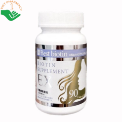 Viên uống Supplement EX Best Biotin hỗ trợ giảm rụng tóc, kích thích mọc tóc (Hộp 90 viên)