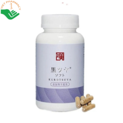 Viên uống đen tóc & mọc tóc Kurotsuya Wakan Sinca giúp giảm bạc tóc sớm, giảm rụng tóc và nuôi dưỡng tóc đen khỏe (Hộp 180 viên)