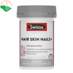 Viên uống Hair Skin Nails Swisse hỗ trợ đẹp da, chắc khỏe tóc và móng (Hộp 60 viên)