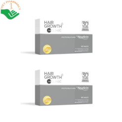Viên uống mọc tóc Hair Growth+ inCLINIC Nourkrin giúp hỗ trợ giảm rụng tóc, kích thích mọc tóc và tăng mật độ tóc (Hộp 90 viên)
