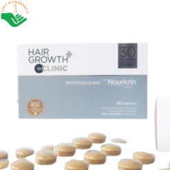 Viên uống mọc tóc Hair Growth+ inCLINIC Nourkrin giúp hỗ trợ giảm rụng tóc, kích thích mọc tóc và tăng mật độ tóc (Hộp 90 viên)
