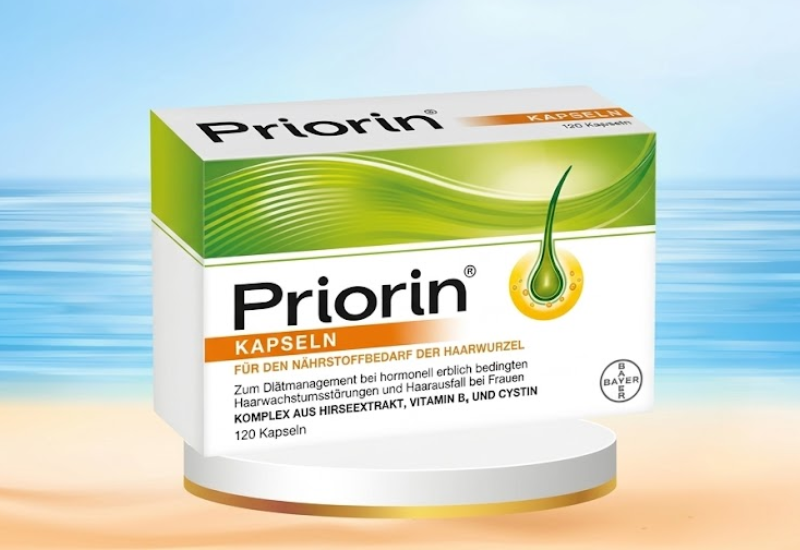 Viên uống mọc tóc Priorin Bayer hỗ trợ giảm rụng tóc, kích thích mọc tóc và giúp tóc dày khỏe hơn (Hộp 120 viên)