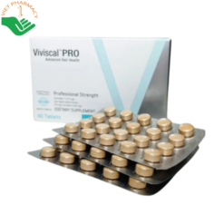 Viên uống mọc tóc Viviscal PRO giúp nuôi dưỡng tóc mỏng từ bên trong, giảm rụng tóc và hỗ trợ tóc mọc dày khỏe hơn (Hộp 60 viên)