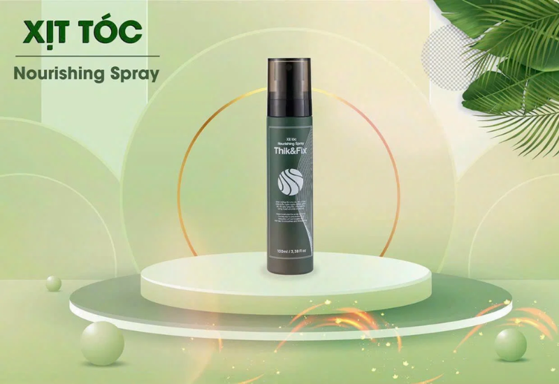 Xịt mọc tóc Thik&Fix hỗ trợ kích thích mọc tóc, giảm gãy rụng và giúp tóc dày chắc khỏe (Chai 100ml)
