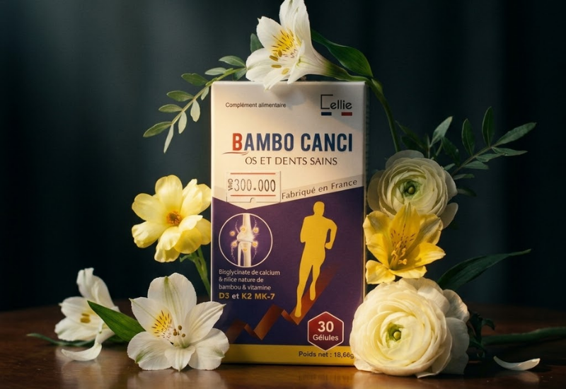 Viên uống bổ sung canxi Bambo Canci Lustrel Laboratoires (Hộp 60 viên)