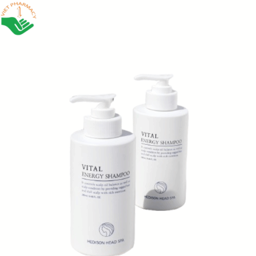 Dầu gội đầu tăng sức sống cho tóc Vital Energy Shampoo Dr.Hedison làm sạch da đầu và kiểm soát dầu nhờn (Chai 280ml)