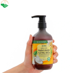 Dầu gội gừng dừa Cỏ Cây Hoa Lá giúp làm sạch gàu, ngăn ngừa rụng tóc, nuôi dưỡng tóc mềm mượt (Chai 440g)