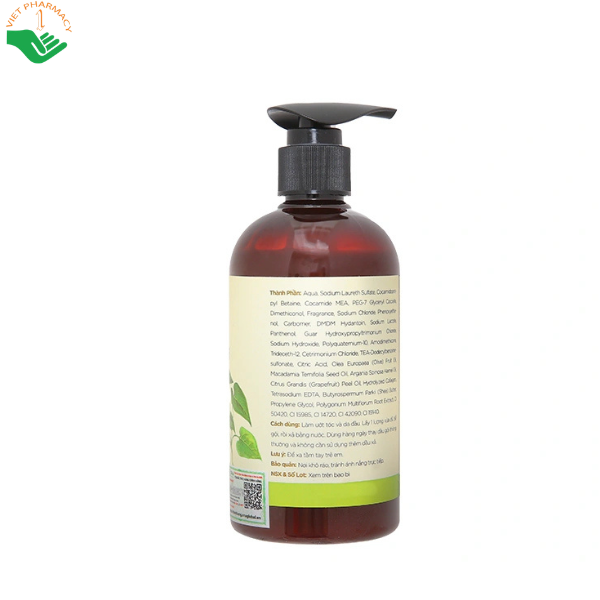 Dầu gội hà thủ ô 2 in 1 Cỏ Cây Hoa Lá hỗ trợ giảm gãy rụng, phục hồi hư tổn và dưỡng tóc chắc khỏe (Chai 300g)