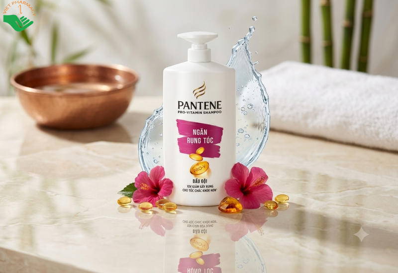 Dầu gội Pro-Vitamin Shampoo Pantene giúp giảm rụng tóc do gãy rụng, nuôi dưỡng tóc chắc khỏe (Chai 900ml)