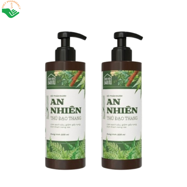 Dầu gội thảo dược Thủ Đạo Thang An Nhiên làm sạch sâu, giảm gãy rụng, kích thích nang tóc (Chai 300ml)