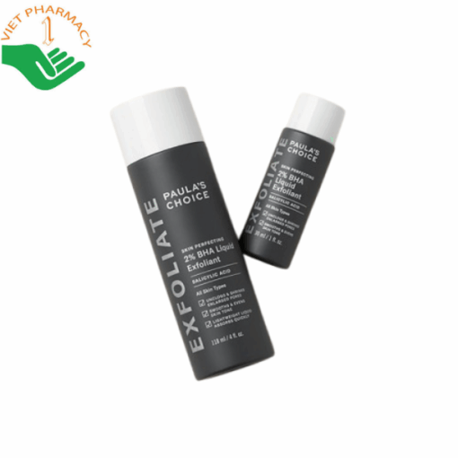 Dung dịch loại bỏ tế bào chết Skin Perfecting 2% BHA Liquid Exfoliant Paula's Choice giảm mụn, thông thoáng lỗ chân lông (Chai 118ml)