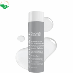 Dung dịch loại bỏ tế bào chết Skin Perfecting 6% Mandelic Acid + 2% Lactic Acid Liquid Exfoliant Paula's Choice loại bỏ da khô và làm sáng da (Chai 88ml)