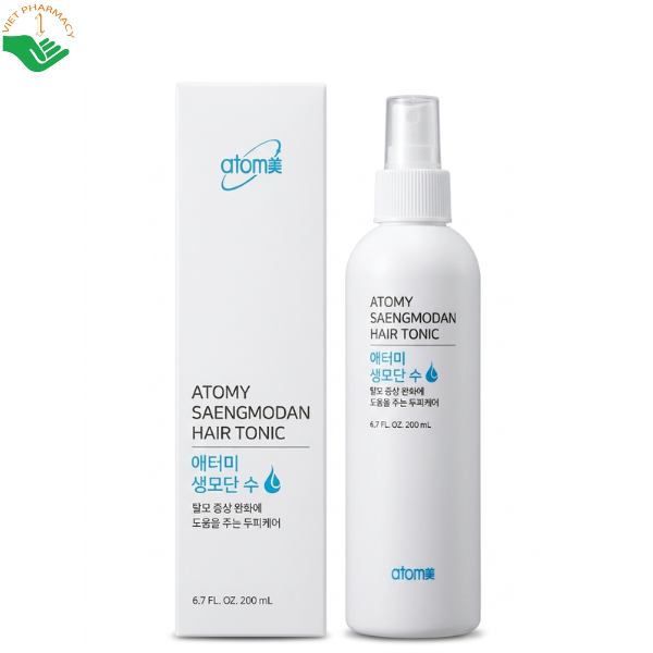 Dung dịch xịt thảo dược Saengmodan Hair Tonic Atomy ngăn rụng tóc và kích thích mọc tóc (Chai 200ml)
