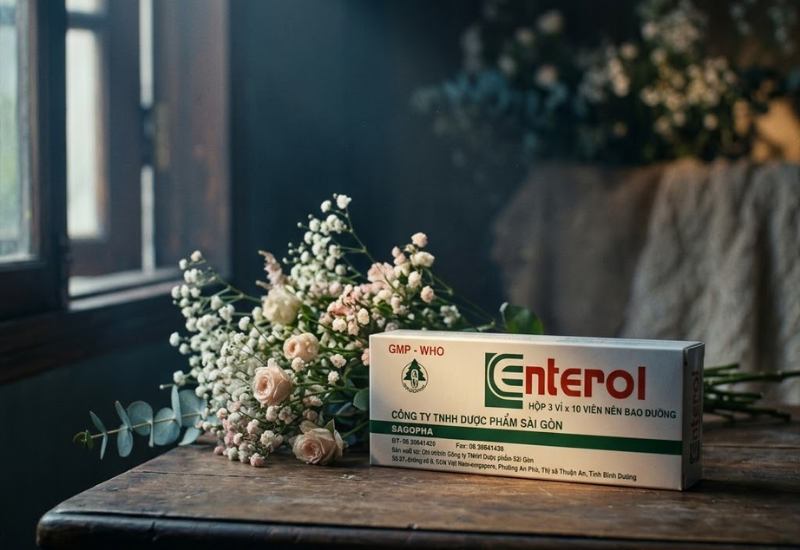 Thuốc thảo dược điều trị tiêu chảy Enterol SAGOPHAR (Hộp 3 vỉ x 10 viên)