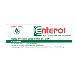 Thuốc thảo dược điều trị tiêu chảy Enterol SAGOPHAR (Hộp 3 vỉ x 10 viên)