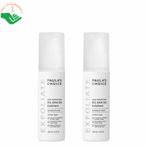 Gel loại bỏ tế bào chết Skin Perfecting 8% AHA Gel Exfoliant Paula's Choice làm sáng và mịn da (Chai 100ml)