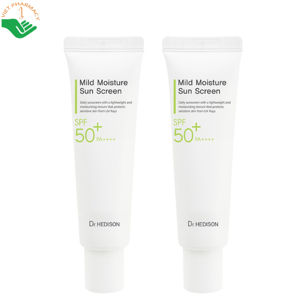 Kem chống nắng dưỡng da Mild Moisture Sun Screen Dr.Hedison chống tia UVA và UVB (Tuýp 50ml)