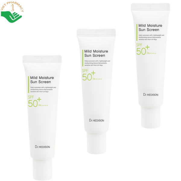 Kem chống nắng dưỡng da Mild Moisture Sun Screen Dr.Hedison chống tia UVA và UVB (Tuýp 50ml)