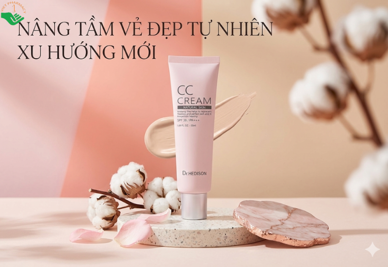 Kem đa năng CC Cream Dr.Hedison giúp làm đều màu da và bảo vệ da trước tia UV (Tuýp 50ml)