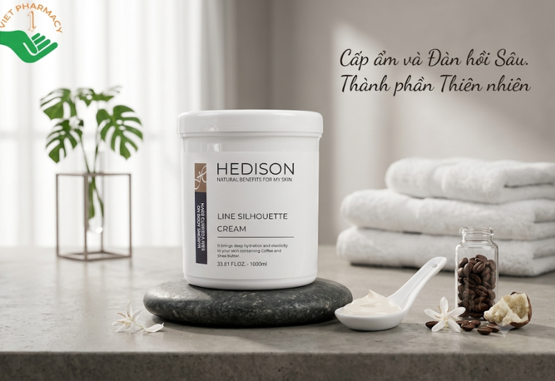 Kem định hình cơ thể Line Silhouette Cream Dr.Hedison hỗ trợ thon gọn và phá vỡ tế bào mỡ dư thừa (Hũ 1000ml)
