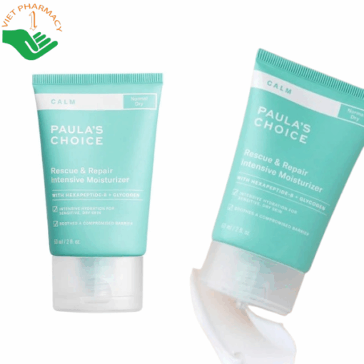Kem dưỡng ẩm cho da khô nhạy cảm Calm Rescue & Repair Intensive Moisturizer Paula's Choice làm dịu và phục hồi làn da (Tuýp 60ml)