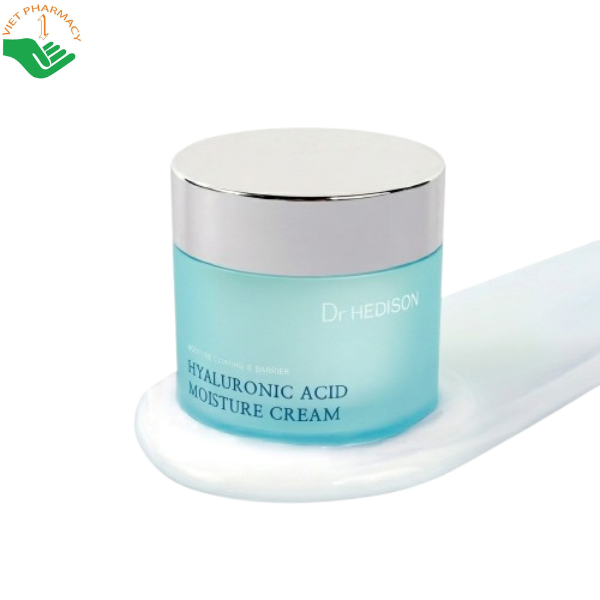 Kem dưỡng ẩm Hyaluronic Acid Moisture Cream Dr.Hedison làm dịu da kích ứng và làm chậm quá trình lão hóa (Hũ 85ml)