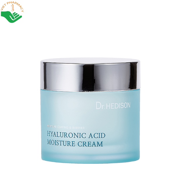Kem dưỡng ẩm Hyaluronic Acid Moisture Cream Dr.Hedison làm dịu da kích ứng và làm chậm quá trình lão hóa (Hũ 85ml)