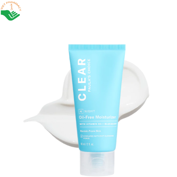 Kem dưỡng ẩm không chứa dầu dành cho da mụn Clear Oil - Free Moisturizer Paula’s Choice làm dịu và hỗ trợ giảm mụn (Tuýp 60ml)