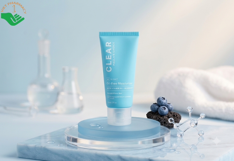 Kem dưỡng ẩm không chứa dầu dành cho da mụn Clear Oil - Free Moisturizer Paula’s Choice làm dịu và hỗ trợ giảm mụn (Tuýp 60ml)