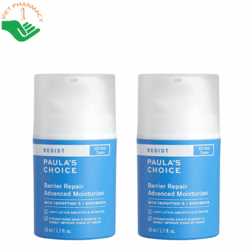 Kem dưỡng ẩm Resist Barrier Repair Advanced Moisturizer Paula's Choice tái tạo hàng rào bảo vệ da, giảm nếp nhăn và làm săn chắc da (Chai 50ml)