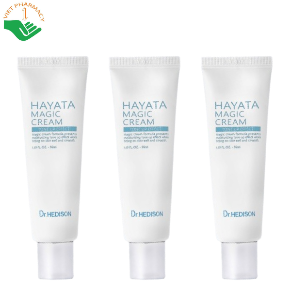 Kem dưỡng bật tông Hayata Magic Cream Dr.Hedison dưỡng sáng và nâng tông da tức thì (Tuýp 50ml)