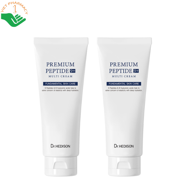 Kem dưỡng cao cấp Premium Peptide9+ Multi Cream Dr.Hedison cấp ẩm và hỗ trợ thúc đẩy tăng sinh Collagen (Tuýp 200ml)