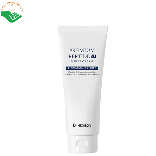 Kem dưỡng cao cấp Premium Peptide9+ Multi Cream Dr.Hedison cấp ẩm và hỗ trợ thúc đẩy tăng sinh Collagen (Tuýp 200ml)