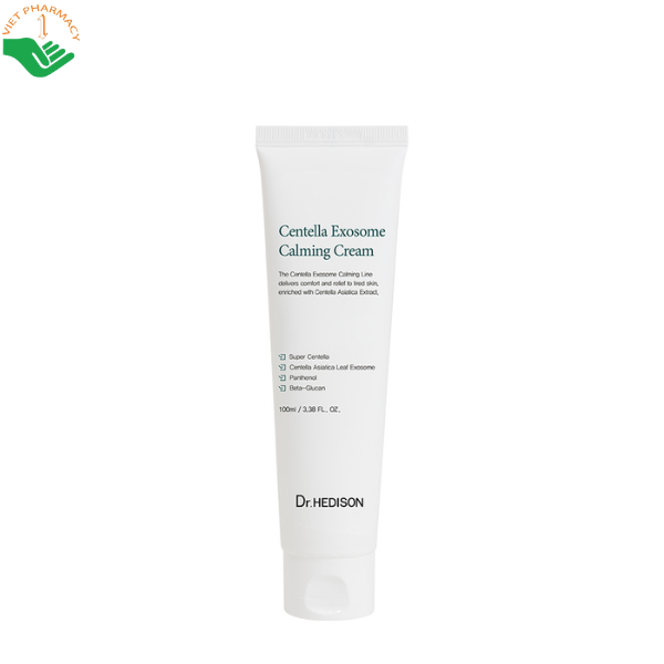 Kem dưỡng làm dịu da Centella Exosome Calming Cream Dr.Hedison củng cố hàng rào bảo vệ da và duy trì độ ẩm (Tuýp 100ml)