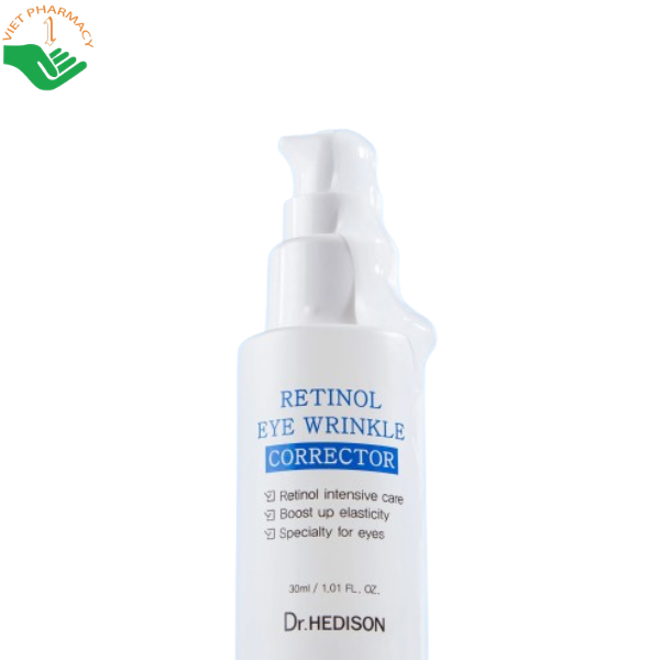Kem dưỡng mắt Retinol Eye Wrinkle Corrector Dr.Hedison giảm nếp nhăn và rãnh nhăn vùng mắt (Chai 30ml)