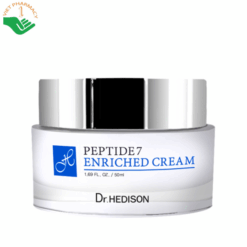 Kem dưỡng Peptide 7 Enriched Cream Dr.Hedison giúp giảm nếp nhăn và chống lão hóa (Hũ 50ml)