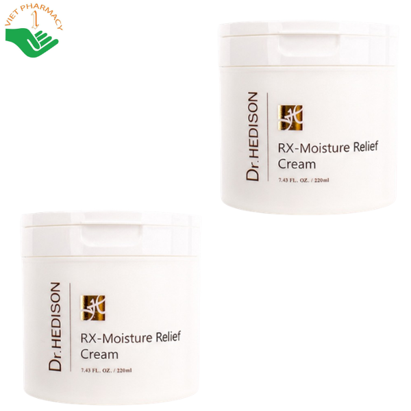 Kem dưỡng Rx-Moisture Relief Cream Dr.Hedison làm dịu và phục hồi hàng vào lipid (Hũ 220ml)