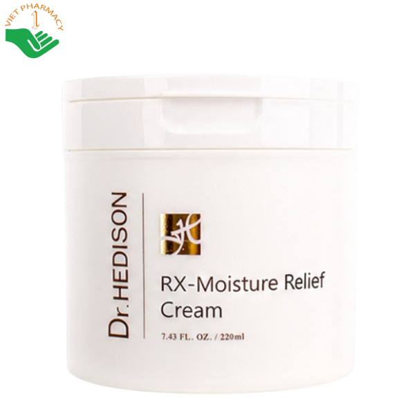 Kem dưỡng Rx-Moisture Relief Cream Dr.Hedison làm dịu và phục hồi hàng vào lipid (Hũ 220ml)