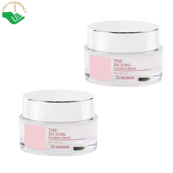 Kem dưỡng The: Jin Jung Calming Cream Dr.Hedison khóa ẩm và làm dịu da nhạy cảm (Chai 50ml)