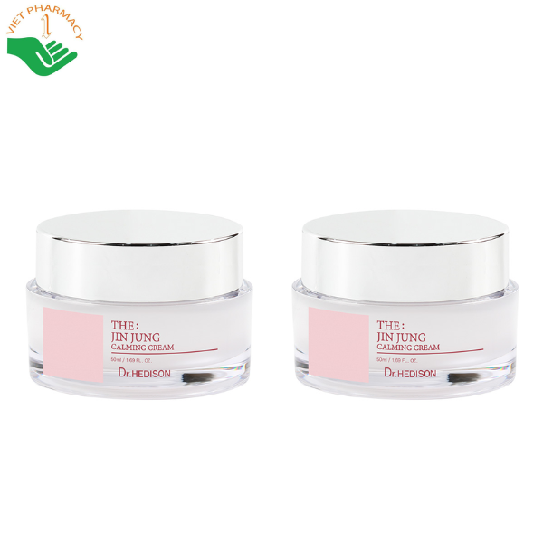 Kem dưỡng The: Jin Jung Calming Cream Dr.Hedison khóa ẩm và làm dịu da nhạy cảm (Chai 50ml)