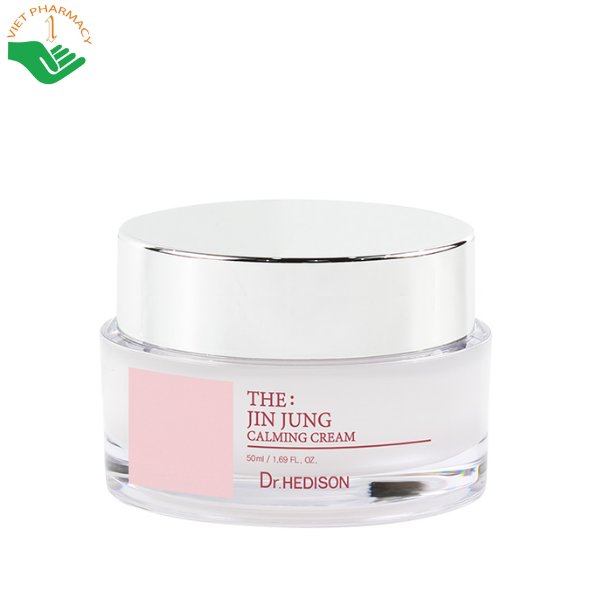 Kem dưỡng The: Jin Jung Calming Cream Dr.Hedison khóa ẩm và làm dịu da nhạy cảm (Chai 50ml)