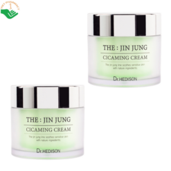 Kem dưỡng trị mụn The: Jin Jung Cicaming Cream Dr.Hedison giảm mụn, kháng viên và kiểm soát dầu nhờn (Hũ 50ml)
