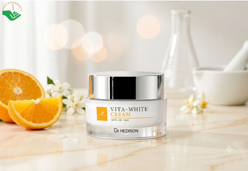 Kem dưỡng Vita Bright Cream Dr.Hedison dưỡng trắng sáng và làm đều màu da (Hũ 50ml)